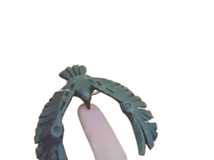 Balancing Bird 3D Printed Feather Arch Keychain Charm