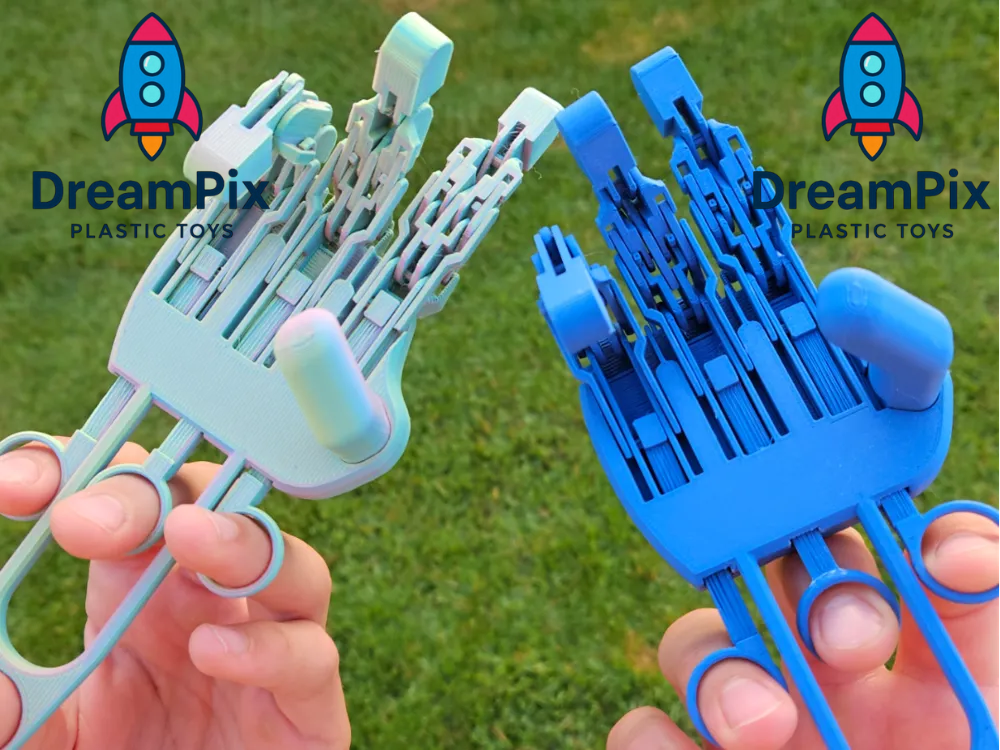 Overengineered Mechanical Hand V2 – 4 Fingers (3D Printed)