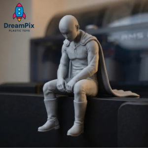 Sad Saitama sits on the shelf
